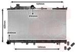RADIATOR VOOR SUBARU FORESTER 2009-2013 45111AG010, Ophalen of Verzenden, Nieuw