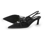 Steve Madden Slingbacks in maat 40 Zwart, Verzenden, Zwart, Steve Madden, Zo goed als nieuw