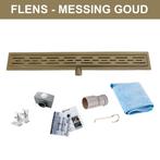Messing Goud RVS Douchegoot Flens met Uitneembaar Sifon, Ophalen of Verzenden, Nieuw, Douche