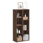 vidaXL Boekenkast 50x25x105 cm bewerkt hout bruin, Huis en Inrichting, Verzenden, Nieuw, Overige houtsoorten