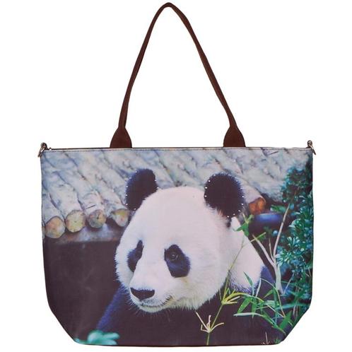 Handtas groot panda NIEUW, Sieraden, Tassen en Uiterlijk, Tassen | Schoudertassen, Zwart, Nieuw, Ophalen of Verzenden