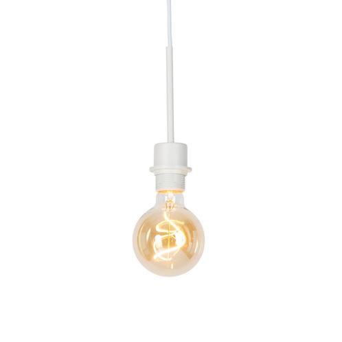 Moderne hanglamp wit zonder kap - Combi 1, Huis en Inrichting, Lampen | Hanglampen, Nieuw, Overige materialen, 75 cm of meer