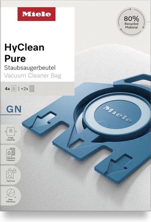 Miele GN HyClean Pure 2.0 - Stofzuigerzakken - 4 stuks ( ..., Witgoed en Apparatuur, Stofzuigers, Verzenden