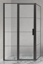 Douchedeur 90 x 200 cm zwart raster voor combinatie met zijw, Ophalen of Verzenden, Nieuw