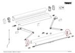Thule Eindkap Lead Rail LH+RH 4900, Ophalen of Verzenden, Nieuw