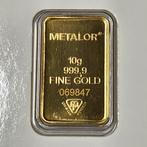 10 gram - Goud .999 - Metalor - Met certificaat, Postzegels en Munten, Edelmetalen en Baren