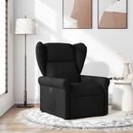 vidaXL Fauteuil verstelbaar stof zwart, Huis en Inrichting, Fauteuils, Verzenden, Nieuw