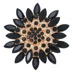 Fako Bijoux® - Broche - Bloem - Ster - XXL - Ø 68mm -, Sieraden, Tassen en Uiterlijk, Broches, Verzenden, Nieuw