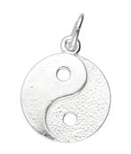 Zilveren Yin Yang ketting hanger - klein, Sieraden, Tassen en Uiterlijk, Kettinghangers, Verzenden, Nieuw