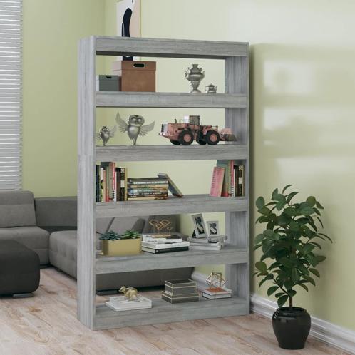 vidaXL Boekenkast/kamerscherm 100x30x166 cm grijs sonoma, Huis en Inrichting, Kasten | Boekenkasten, 25 tot 50 cm, Nieuw, Overige houtsoorten