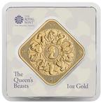 1 oz Goudbaar Royal Mint - Queens Beast Completer, Verzenden, Goud