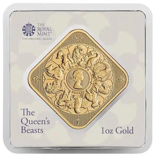 1 oz Goudbaar Royal Mint - Queens Beast Completer, Postzegels en Munten, Edelmetalen en Baren, Goud, Verzenden