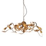 Vintage hanglamp antiek goud 6-lichts - Linden, Nieuw, Overige stijlen