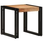 vidaXL Salontafel 40x50x38 cm massief acaciahout, 50 tot 100 cm, Verzenden, Nieuw, 50 tot 100 cm
