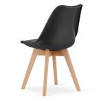 Eetkamerstoel MARK - set van 4 eettafel stoelen - zwart, Ophalen of Verzenden, Nieuw