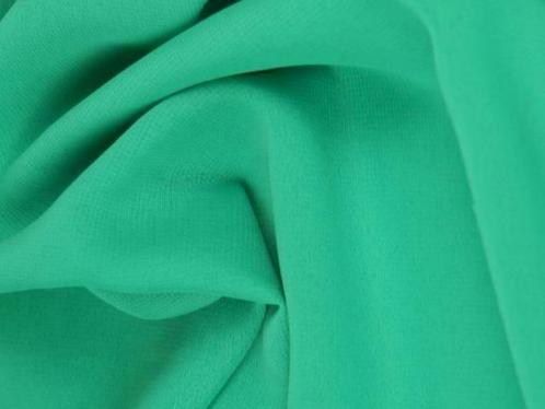 50 meter chiffon stof - Turquoise - 150cm breed, Hobby en Vrije tijd, Stoffen en Lappen, 120 cm of meer, 200 cm of meer, Overige kleuren