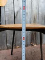 Fibo retro stoelen | zwarte industrial vibe | 12 op voorraad, Verzenden, Gebruikt, Meubilair