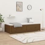 vidaXL Slaapbank 90x200 cm massief grenenhout honingbruin, Huis en Inrichting, 90 cm, Eenpersoons, Bruin, Verzenden