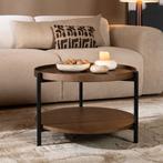 40% Korting: Salontafel Rio Ø58 cm rustiek eiken, Ophalen, Scandinavisch, Japandi, Landelijk, Modern, Zo goed als nieuw, Eikenhout