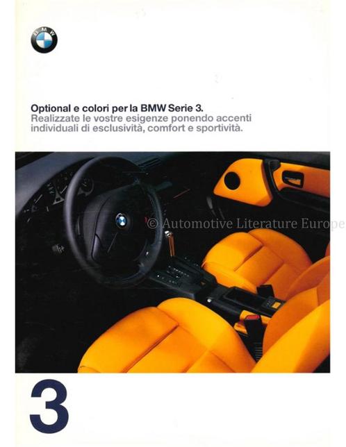 1997 BMW 3 SERIES SPECIAALUITVOERINGEN | KLEURENKAART, Boeken, Auto's | Folders en Tijdschriften, BMW