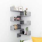 vidaXL Hoekwandschappen 2 st 40x40x50 cm bewerkt hout, Huis en Inrichting, Verzenden, Nieuw