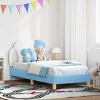 vidaXL Bedframe voor kinderen met hoofdbord Blauw 80 x 160, Verzenden, Nieuw, Blauw