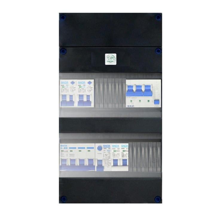 Gacia groepenkast 3 fase 2 alamat + kookgroep + kracht, Doe-het-zelf en Verbouw, Elektra en Kabels, Nieuw, Ophalen of Verzenden