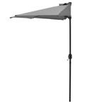 Parasol halfrond voor balkons of terrassen 300x150x230 grijs, Verzenden, Nieuw
