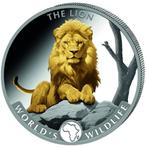 Congo Wildlife Lion (verguld) 1 oz 2025 (5.000 oplage), Postzegels en Munten, Munten | Afrika, Verzenden, Overige landen, Losse munt