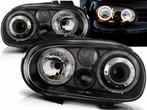 Koplamp units Angel Eyes Black geschikt voor VW Golf 4, Auto-onderdelen, Verzenden, Nieuw, Volkswagen