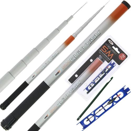 NGT Quickfish Combo Compact Whip Vaste Hengel 5m (Incl., Watersport en Boten, Hengelsport | Algemeen, Nieuw, Verzenden
