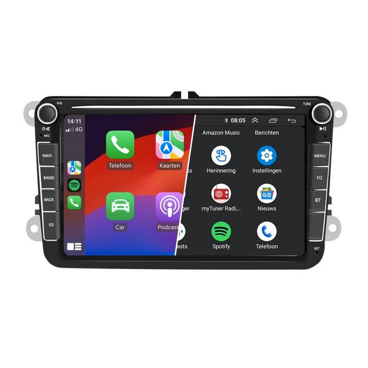 8 INCH  Draadloos CarPlay | Android Auto | Android 13, Auto diversen, Autoradio's, Ophalen of Verzenden