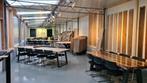 Tafels op maat, eiken industrieel boomstam rond Deens ovaal