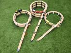 Houten treinbaan brug spiraal pilaren (Ikea, Brio, Lidl, ..), Kinderen en Baby's, Ophalen of Verzenden, Nieuw, Rij- of Hobbelspeelgoed
