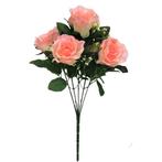 Rozen Bundel Sweety Rose +Gips 5 knoppen 31cm. flowerwall, Nieuw, Ophalen of Verzenden