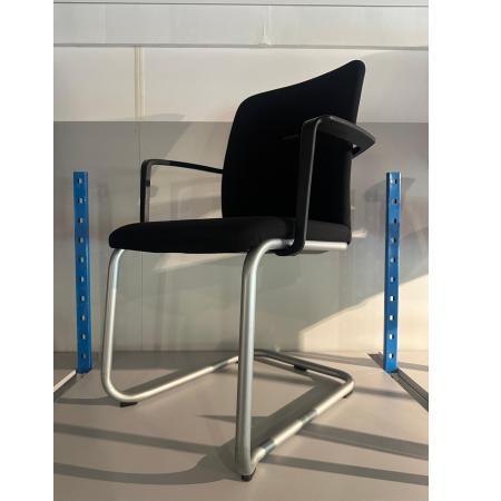 (MDK-107363) Steelcase 57400 sledestoel &ndash; zwart, Huis en Inrichting, Stoelen, Zwart, Gebruikt, Ophalen of Verzenden