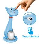 LED Kinder Nachtlamp - Tafellamp - Kat - Blauw - Dimbaar, Huis en Inrichting, Lampen | Tafellampen, Ophalen of Verzenden, Nieuw