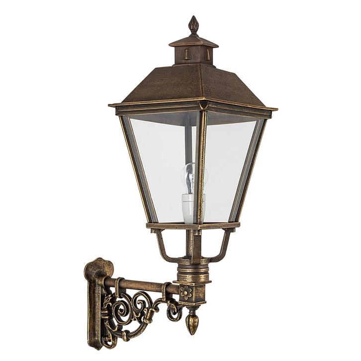 Muurlamp Katwijk M brons Buitenverlichting, Tuin en Terras, Buitenverlichting, Verzenden