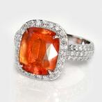 Zonder Minimumprijs - Verlovingsring - 14 karaat Witgoud,, Sieraden, Tassen en Uiterlijk, Antieke sieraden