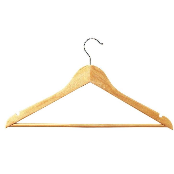 Unilux Woody kledinghangers eiken (set 25 stuks), Huis en Inrichting, Woonaccessoires | Kapstokken, Nieuw, Verzenden