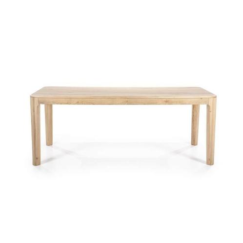 Eettafel Harvey - 200cm - Naturel - 96129 - eettafel, Huis en Inrichting, Tafels | Eettafels, Nieuw, Overige materialen