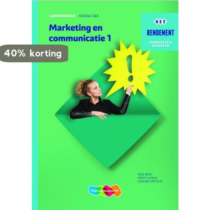 Marketing & communicatie / Niveau 3&4 Deel 1 / Leerwerkboek, Boeken, Schoolboeken, Gelezen, Verzenden