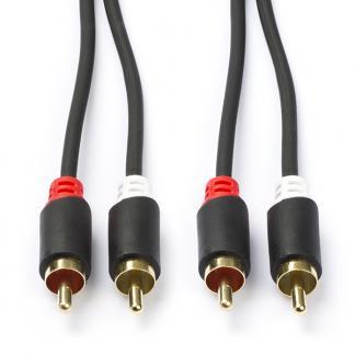Tulp kabel | Nedis | 10 meter (Stereo, Verguld), Audio, Tv en Foto, Audiokabels en Televisiekabels, Nieuw, Verzenden
