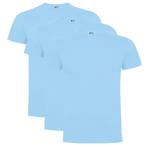 3 pack t-shirt Dogo Premium Licht Blauw, Overige kleuren, Roly, Verzenden, Nieuw