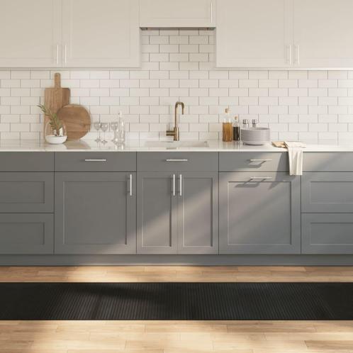 vidaXL Vloerkleed rechthoekig 60x1000 cm bamboe zwart, Huis en Inrichting, Stoffering | Tapijten en Kleden, Zwart, Nieuw, Verzenden