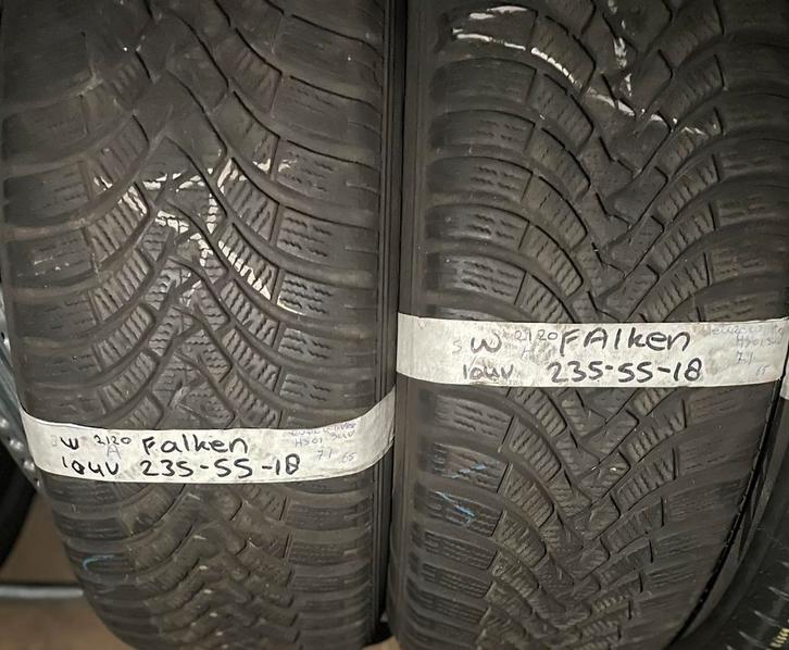 2x235-55-18 Falken Winter 2x7m €60 Per Band 235 55 18, Auto-onderdelen, Banden en Velgen, 18 inch, Winterbanden, 235 mm, Personenwagen