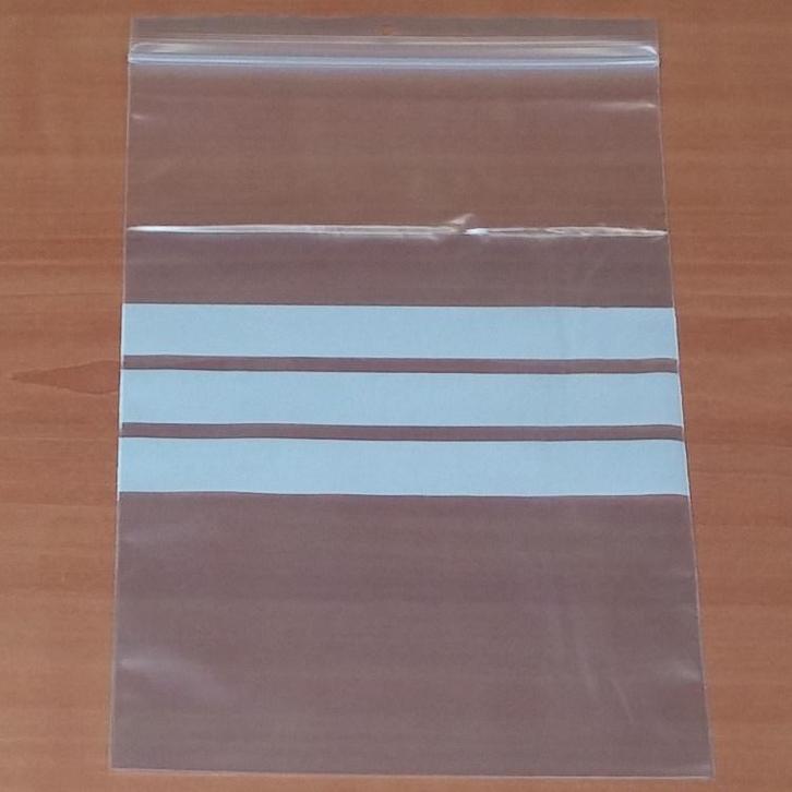 100 Gripzakjes met buidel en schrijfvlak 160x230+165 mm 50 m, Zakelijke goederen, Kantoor en Winkelinrichting | Kantoorartikelen