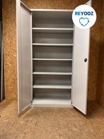 Draaideurkast - 195x93x42cm - lichtgrijs met lichtgrijze..., Zakelijke goederen, Kantoor en Winkelinrichting | Kantoormeubilair en Inrichting