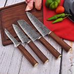 Kitchen , Chef Knife , Etching Hand Forged in Old Twisted, Antiek en Kunst