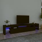 vidaXL Tv-meubel met LED-verlichting 215x36,5x40 cm zwart, Verzenden, Nieuw, 200 cm of meer, Minder dan 100 cm